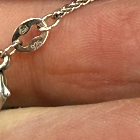 ⭐️James Avery Tender Care Charm on fine Spiga chain 18”sterling silver - Picture 7 of 9